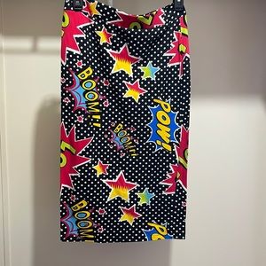 Boom POW pencil skirt